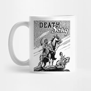 Death Song Native American Horse Buffalo Bill Wild West Western Cowboy Retro Comic Mug